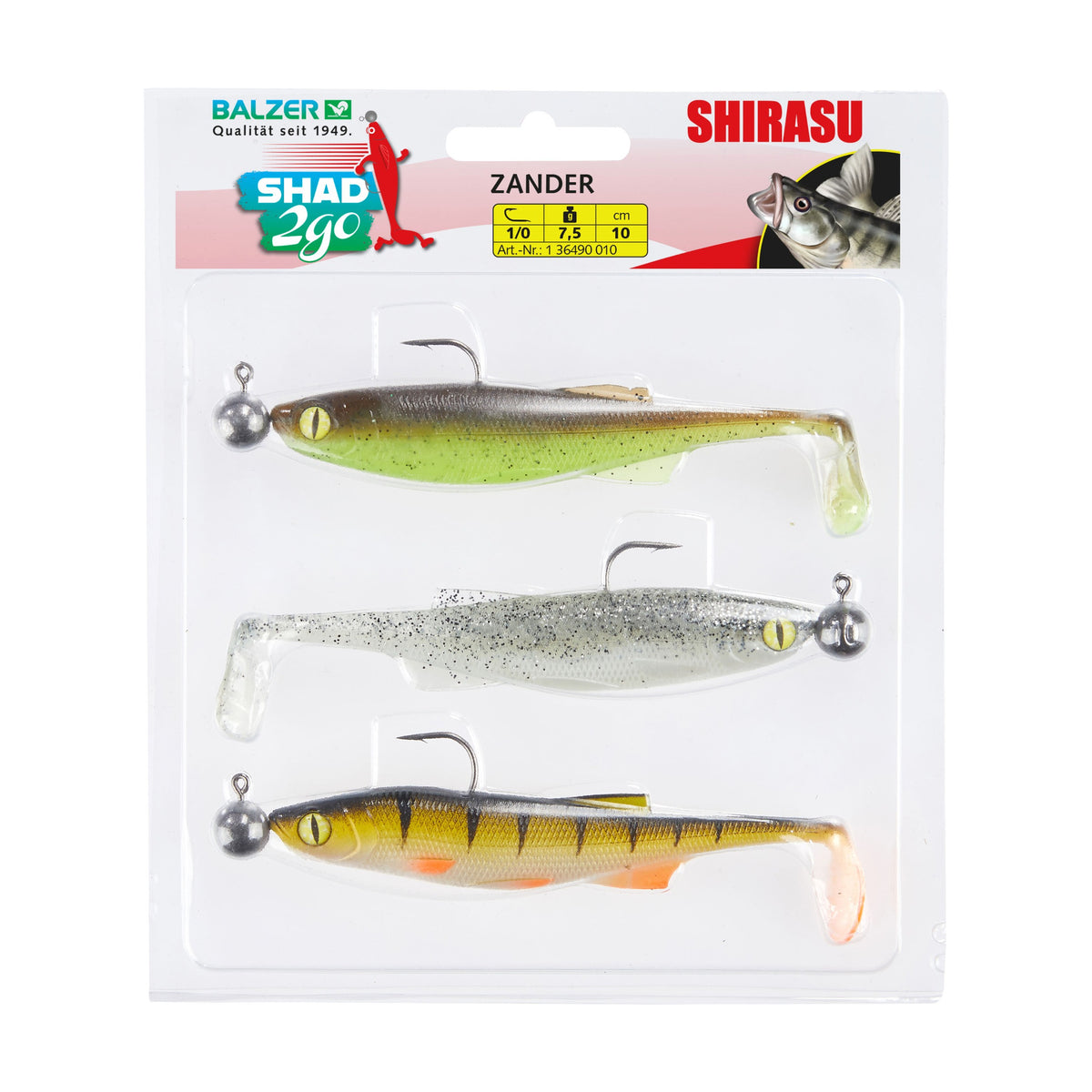 BALZER Shad 2go Set Zander 10 cm – 7,5 g