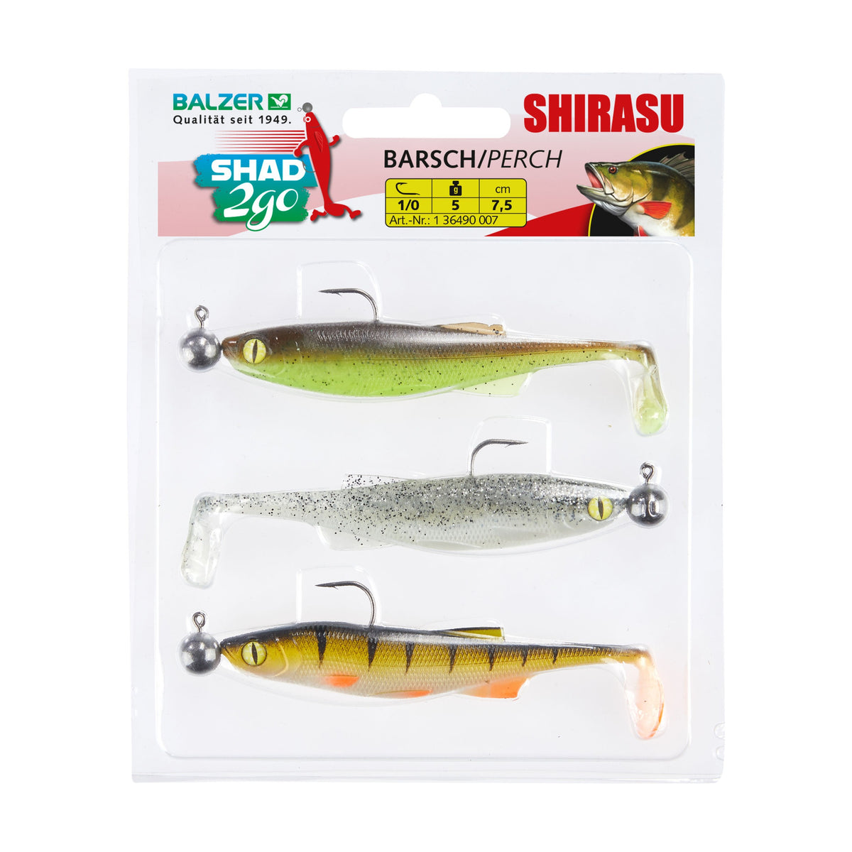 BALZER Shad 2go Set Barsch 7,5 cm – 5 g